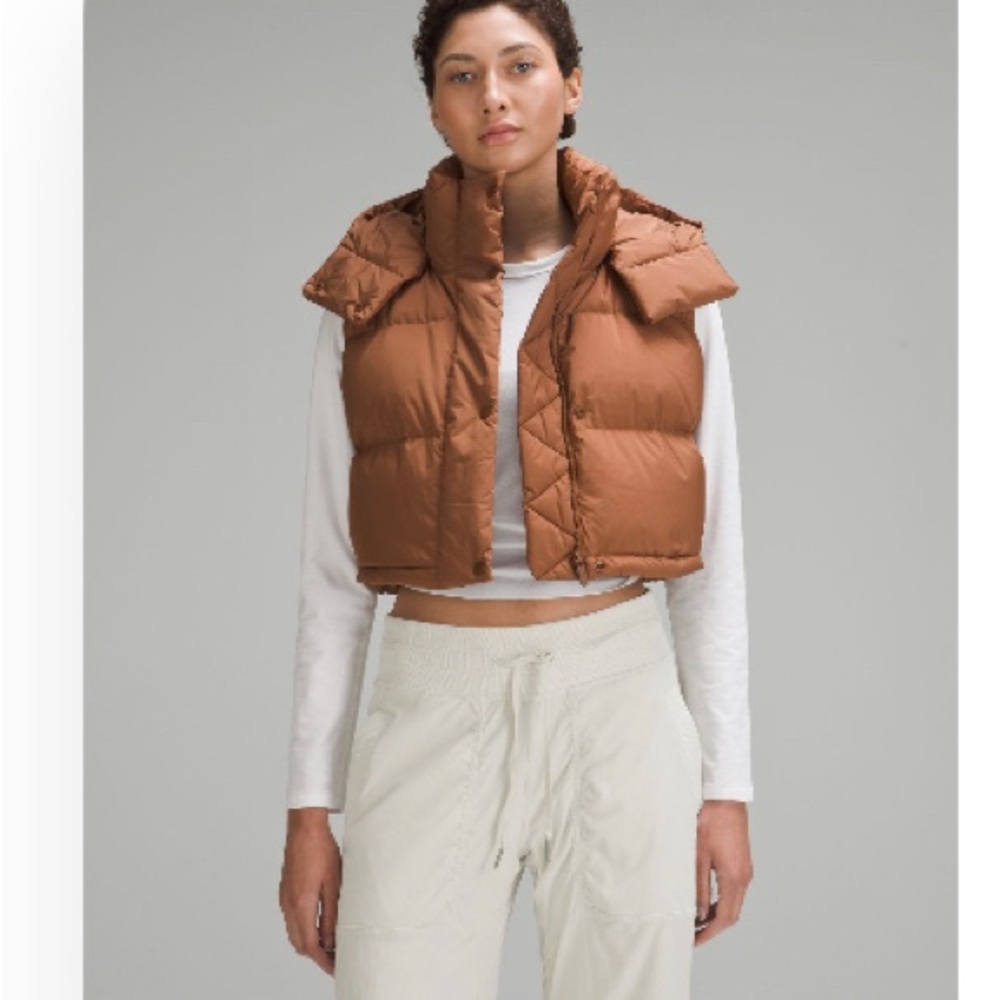 Lulu cropped wonder puff vest